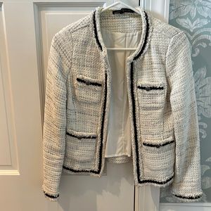 White House Black Market tweed cropped blazer